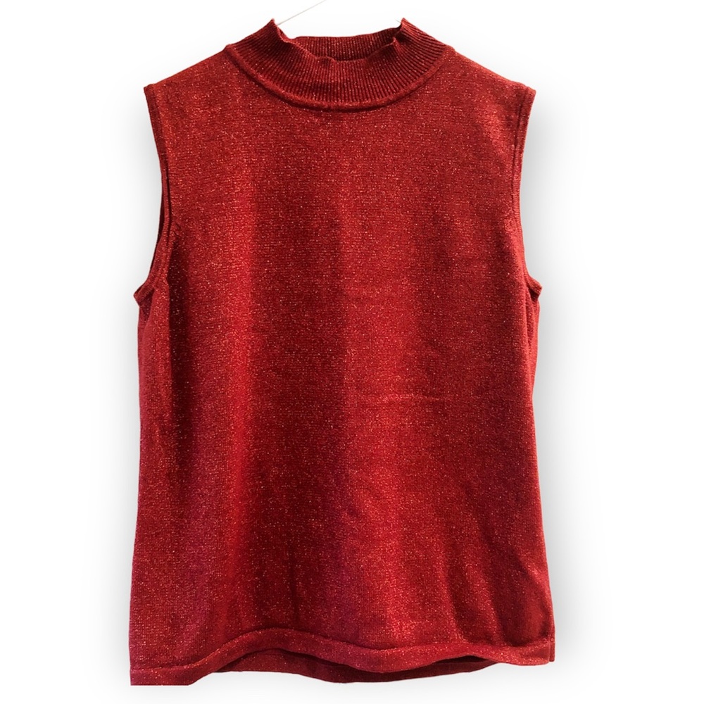 Liz Claiborne Sparkly Sweater, Petite S, 85% Cotton 10% Nylon 5% metallic fiber